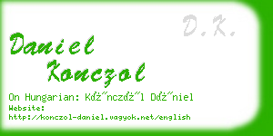 daniel konczol business card